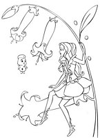kolorowanki Barbie Wróżkolandia, ang. Barbie Fairytopia, malowanka wróżka, obrazek dla dziewczynek, kolorowanka do wydruku numer  19